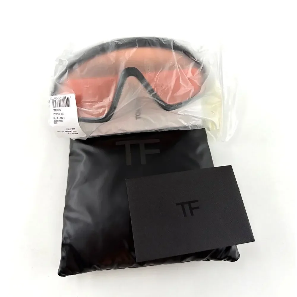 Tom Ford Black Amber Lorna FT 1121 01E Ski Shield Sunglasses